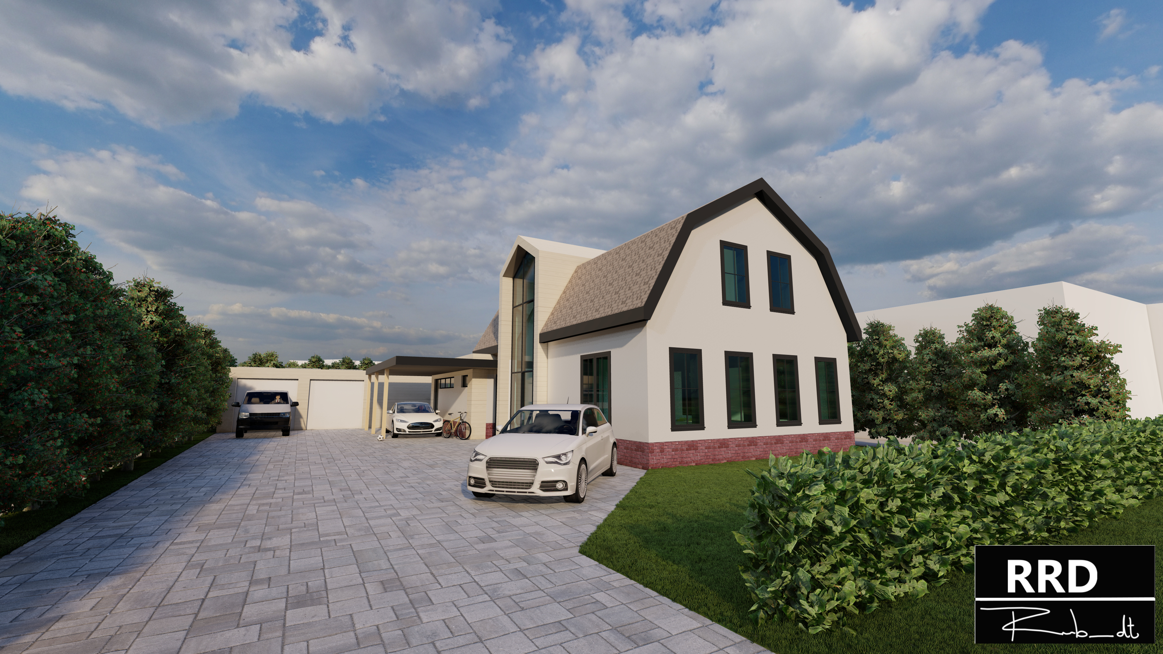 Render van vrijstaande woning